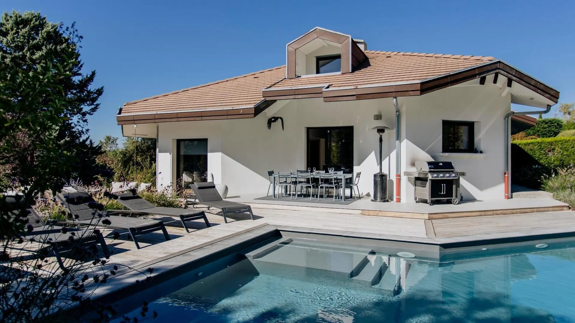 Villa Luxe, Au Calme Avec Piscine A 5Min Du Lac 阿讷西